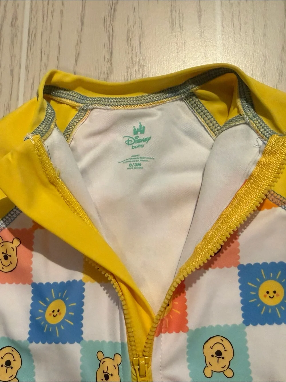 Disney Baby Boys Winnie the Pooh Rash Guard Swimsuit 0-3M NWT